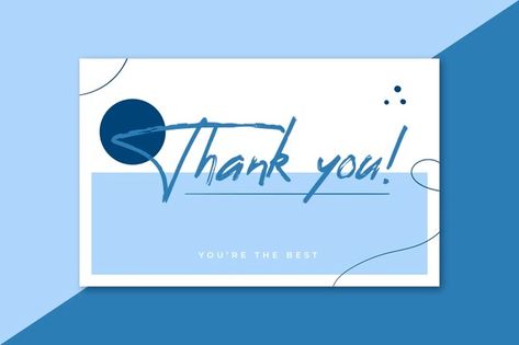 Thank you card in blue tones | Free Vector #Freepik #freevector #abstract #cards #templates #blue Thank You Slide Powerpoint, Thank You Slide, Thank You For Listening Powerpoint Cute, Cute Powerpoint Templates, Mẫu Power Point, Wallpaper Powerpoint, Powerpoint Background Templates, Hello Word, Background For Powerpoint Presentation