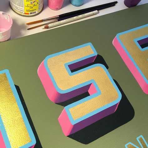 Typography Challenge, Painting Lettering, Sign Painting Lettering, Sign Painter, Swap Meet, Sign Painting, Sign Writing, Sign Making, Painted Letters