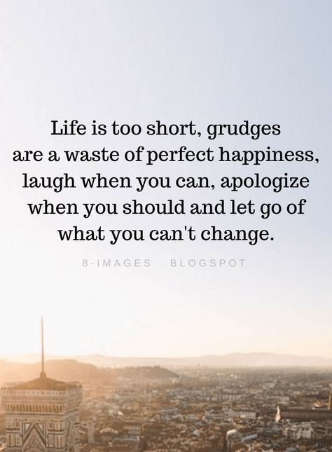 Life Quotes Life is too short, grudges are a waste of perfect happiness, laugh when you can, apologize when you should and let go of what you can't change. Hold Grudges Quotes, Manipulative Quotes, Grudges Quotes, Grudge Quotes, Separation Quotes, Stay Positive Quotes, Value Quotes, Leadership Management, Son Quotes