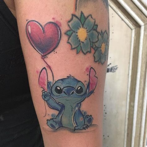 Stitch Disney on Instagram: “#Stitch #stitches #Stitch_Disney #626 #史迪仔 #史迪奇  #Disney #StitchDay #LiloAndStitch #Experiment626 #Blue #Disneyig #StitchLiftStyle…” Disney Characters Tattoos, Tengu Tattoo, Disney Stitch Tattoo, Lilo And Stitch Tattoo, Stitch Tattoo, Kunst Tattoos, Foot Tattoos For Women, Theme Tattoo, Парные Тату