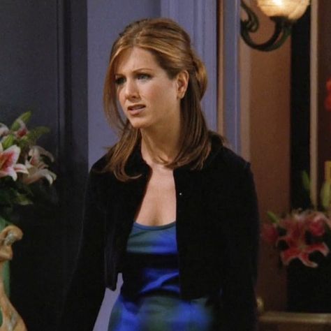 Green Blue Dress, Monica Friends, Rachel Green Outfits, 90s Outfits, Legally Blonde, 90s Outfit, Rachel Green, Movie Fashion, Green Tie