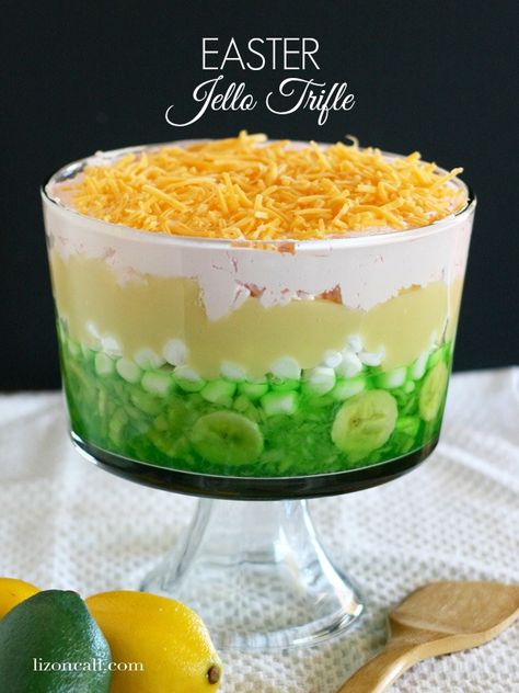 Easter Jello Recipes, Jello Trifle, Call Recipes, Easter Jello, Easy Party Punch, Easter Cooking, Party Punch Recipes, Tasty Tuesday, Easter Brunch Food