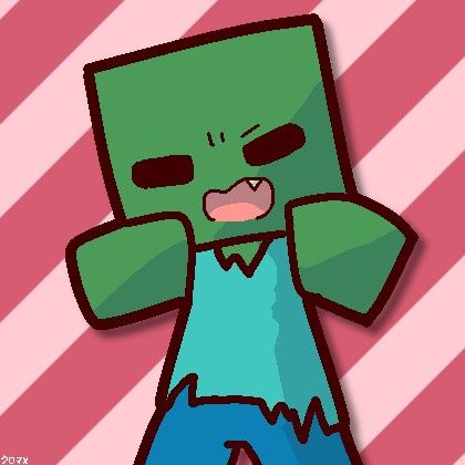 Minecraft Fan Art Steve, Monster School Minecraft Fanart, Minecraft Zombie Fanart, Minecraft Cartoon, Minecraft Zombie, Zombie Drawings, Zombie Cartoon, Small Doodle, Minecraft Drawings