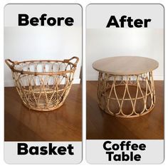 Basket Coffee Table, Coffee Table Hacks, Make A Basket, Coffee Basket, Zimmer Diy, Classy Rooms, Diy Tumblr, Rattan Coffee Table, Dekor Diy