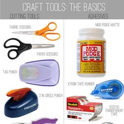 craft tools: the basics | craftgawker Scrapbooks Ideas, Interesting Crafts, Duck Crafts, Basic Tools, Craft Organization, Crafty Diy, Mod Podge, Craft Time, Craft Tools