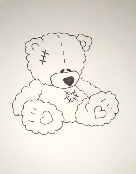 Torn Up Teddy Bear Tattoo, Broken Teddy Bear, Teddy Tattoo, Taylor Tattoo, Cowboy Hat Drawing, Cowboy Hat Tattoo, Teddy Bear Drawing, Small Rose Tattoo, Cute Bear Drawings