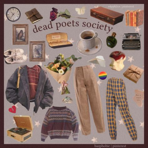 Poet Fashion Aesthetic, Dead Poets Society Aesthetic Outfits, Dead Poets Society Outfit, Niche Aesthetic, Academia Aesthetics, Oh Captain My Captain, Chaotic Academia, Niche Memes, Mood Clothes