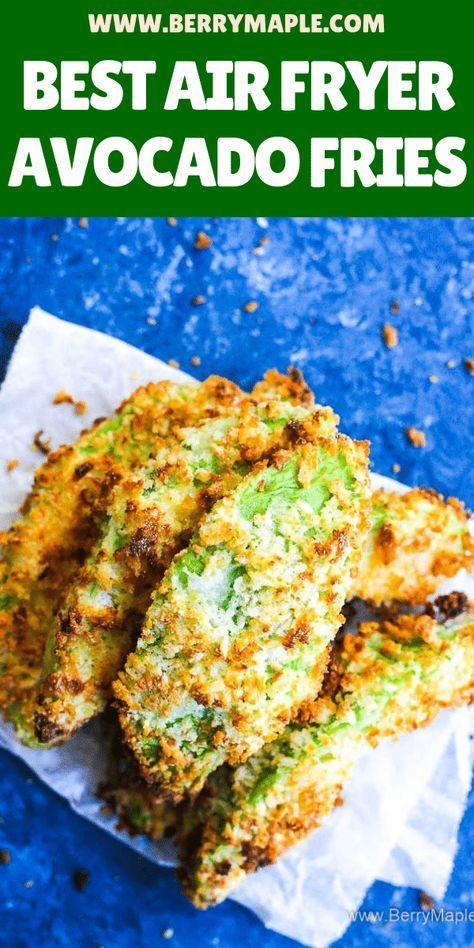 Crunchy avocado fries made in your air fryer! Low carb and keto friendly this appetizer will become your go to recipe for party! Great for kids too, easy and quick. #airfryer #airfryerrecipes # avocadofries #avocadosnack Air Fryer Avocado, Toast Aperitif, Avocado Snack, Avocado Recipes Healthy, Air Fryer French Fries, The Best Air Fryer, Avocado Fries, Best Air Fryer, Air Fry Recipes