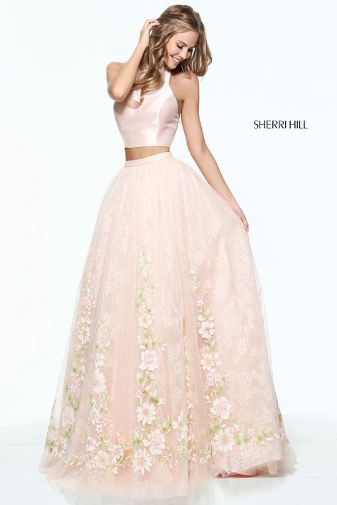 Floral Prom Dress Long, Grad Dresses Long, Floral Prom Dresses, Sherri Hill Prom Dresses, Sherri Hill Dresses, Beauty Dress, Grad Dresses, Pink Prom Dresses, Sherri Hill