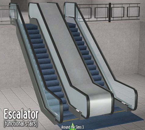 Around the Sims 3 | Custom Content Downloads| Objects | Building | Escalator Sims 4 Escalator, The Sims 4 Stairs Cc, Simple Stairs, Sims Car, Cc Eyes, Blender Scene, Ts4 Mods, Sims 4 Cc Eyes, Sims Baby