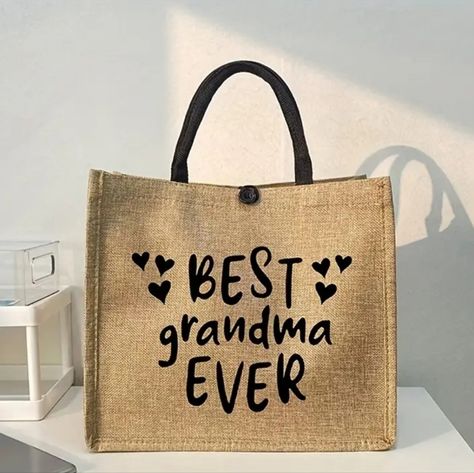 Fashion Tote Bag, Large Capacity For Grandma. Tote Bag School, Linen Handbags, Halloween Gift Bags, Vintage Briefcase, Teachers Day Gifts, Beg Tangan, Thank You Teacher Gifts, Makeup Bag Organization, Fashion Tote Bag