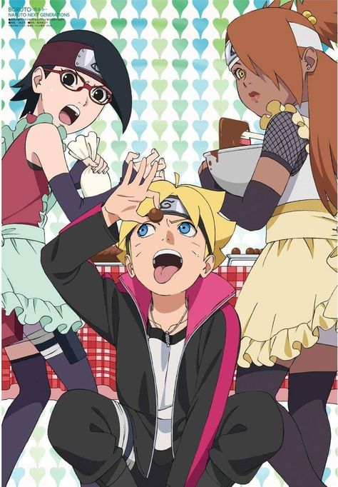 New Official Boruto Art ❤️ Sarada and ChoCho are the cooks today ❤️❤️❤️ Boruto X, Boruto And Sarada, Boruto Characters, Naruto Teams, Anime Ninja, Uzumaki Boruto, Boruto Naruto Next Generations, Naruto And Hinata, Sarada Uchiha