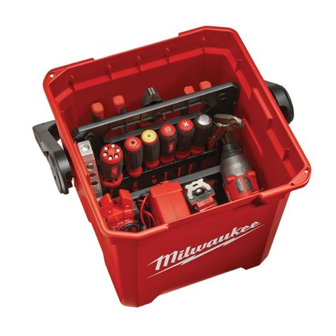 Milwaukee Tool Box, Tool Storage Diy, Tool Box Organization, Electrician Tools, Work Boxes, Milwaukee Tools, Tool Shop, Insulation Materials, Work Tools