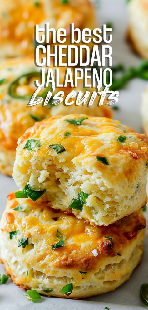 Jalapeno Cheddar Biscuits [35 Minutes] – Chasety Breakfast Soups, Jalapeno Cheddar Biscuits, Savoury Biscuits, Cheddar Biscuits, Jalapeno Cheddar, Biscuit Rolls, Food Critic, Sharp Cheddar, Bread Recipes Homemade