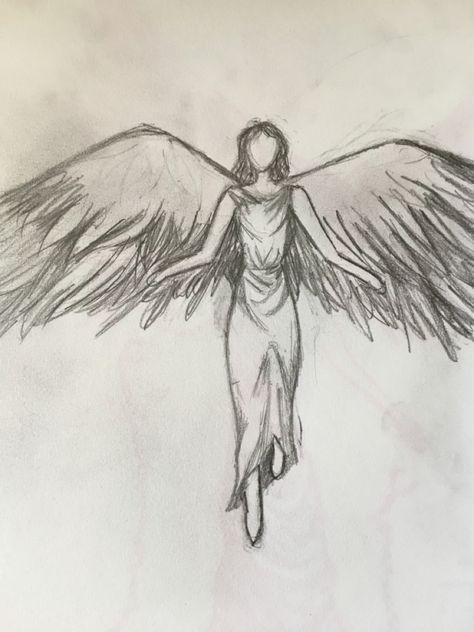 Dark Angel Sketch, Angel Drawing Sketches Easy, Angel Sketch Simple, Dark Angel Drawing, Angel Inktober, Angel Drawing Sketches, Angel Drawing Easy, Angel Sketch, Angel Wings Drawing