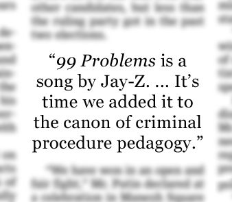 - Excerpt from a recently published article in the Saint Louis University Law Journal written by Southwestern Law School’s Caleb Mason. "Learning the Fourth Amendment, With a Little Help from Jay-Z", July 11, 2012. http://on.wsj.com/NhvADT Individuality Quotes, Swedish Furniture, Kindle Reader, Twisted Sister, Memorable Quotes, Wall Street Journal, Hunger Games, E-book, Book Worth Reading