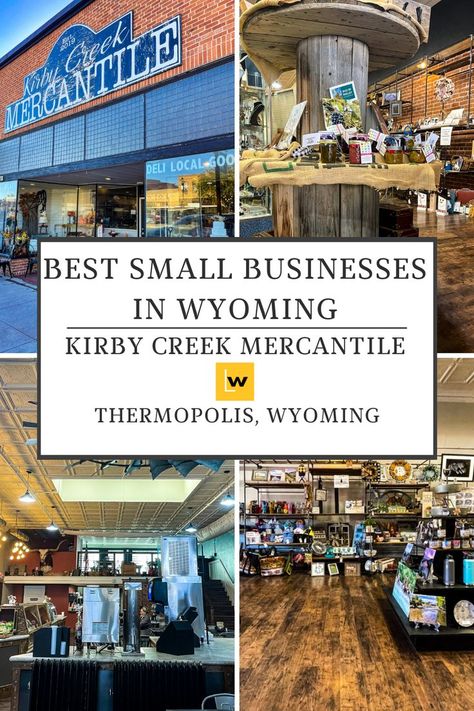 Handmade gifts and treasures can be found at the Kirby Creek Mercantile in Thermopolis, Wyoming. Enjoy a great Latte or Mocha and grab breakfast in the cafe while you shop. Wyoming made gifts at one of the best restaurants in town. Thermopolis Wyoming, Bakery Breakfast, Coffee Bakery, Antique Store, The Cafe, Casual Dining, Antique Stores, Best Restaurants, Hot Springs