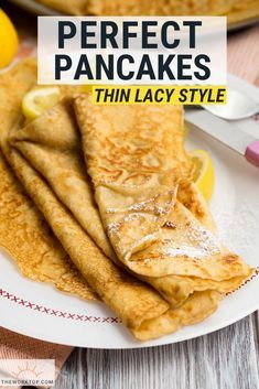 English Pancakes, Yummy Pancake Recipe, Homemade Pancake Recipe, Best Pancake Recipe, Recipe For Breakfast, Perfect Pancakes, Homemade Pancakes, Crepe Recipes, Pancakes Easy