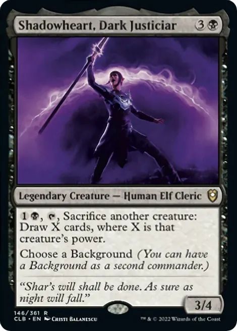 Shadowheart, Dark Justiciar - Commander Legends: Battle for Baldur's Gate - Magic: The Gathering Collectible Trading Cards, Legendary Creature, Baldur's Gate, Flesh And Blood, Trading Cards Game, Magic The Gathering, Pokemon Cards, The Gathering, Rarity