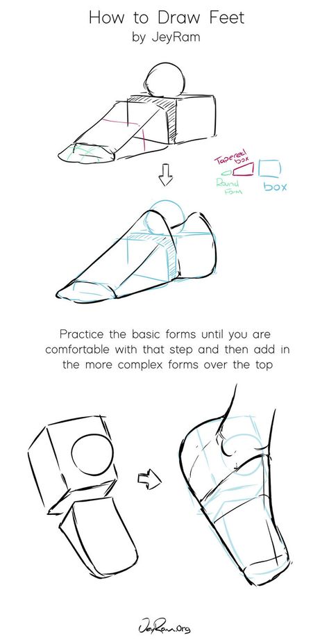 Feet Anatomy Drawing Study, Anatomy Feet Study, Simple Feet Drawing Reference, Feet Anatomy Practice, Feet How To Draw, Drawing Anatomy Exercises, Feet Drawing Tutorial Step By Step Cute, Feet Step By Step Drawing, Feet Tutorial Drawing Step By Step