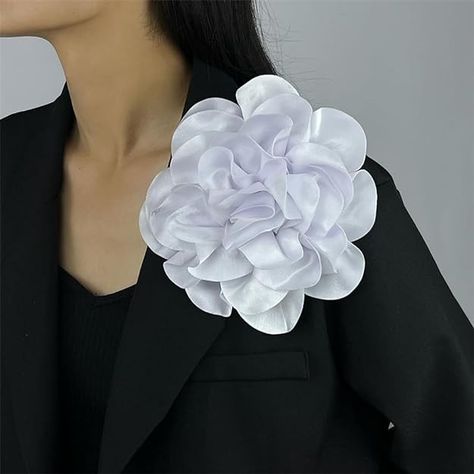 Amazon.com: Dainty Satin Fabric Rose Flower Extra Large Big Brooches Lapel Pins Delicate Elegant Silk Camellia Flower Oversized Brooch Pin for Women Wedding Party Dance Banquet Dress Suit Ceremony Clothes Accessories Jewelry Gifts 7.5in (Beige): Clothing, Shoes & Jewelry Wedding Party Dance, Banquet Dress, Green Watermelon, Fabric Rose, Flower Lapel Pin, Banquet Dresses, Camellia Flower, Party Dance, Fabric Roses