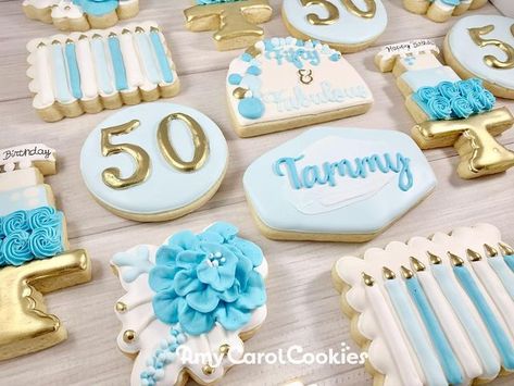 Amy Norwood on Instagram: "Fifty and fabulous! Tammy you are definitely that!!! 🎂🤍🌟 #fiftyandfabulous #fiftyandfabulouscookies #birthdaycookies #cookies #floralcookies #decoratedcookies #amycarolcookies #wisecountycookies" Happy Fabulous Birthday, Fifty And Fabulous, Birthday Cookies, Cookie Decorating, Sugar Cookie, Birthday, Floral, On Instagram, Instagram