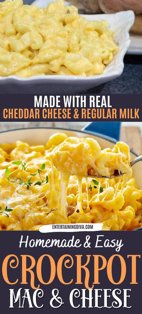 Crockpot Macaroni And Cheese, Crock Pot Macaroni And Cheese, Crock Pot Macaroni, Slow Cooker Macaroni And Cheese Recipe, Crockpot Macaroni, Crockpot Mac N Cheese Recipe, Cheese At Home, Crockpot Mac And Cheese, Macaroni And Cheese Recipe