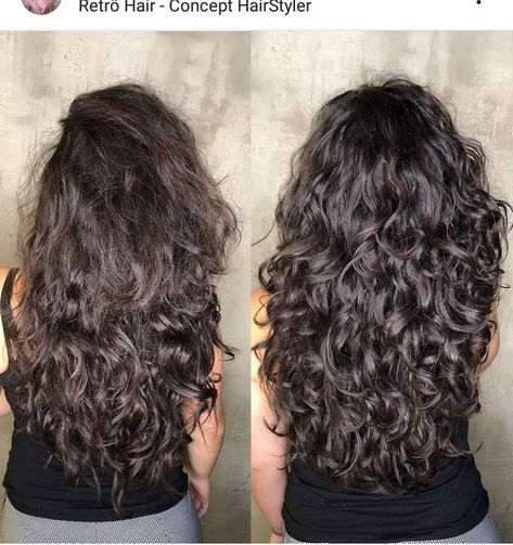 Rizo Haircut, Long Hair With Layers Curly, Scarlett Hair, Long Wavy Haircuts, Long Layered Curly Hair, Long Curly Haircuts, Natural Curly Hair Cuts, Layered Curly Hair, Natural Hair Cuts