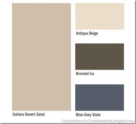 Sand Paint Color, Treehouse Living, House Front Wall Design, Mirror Collage, Anew Gray, Gray Color Palette, House Upgrades, Front Wall Design, Wall Painting Techniques