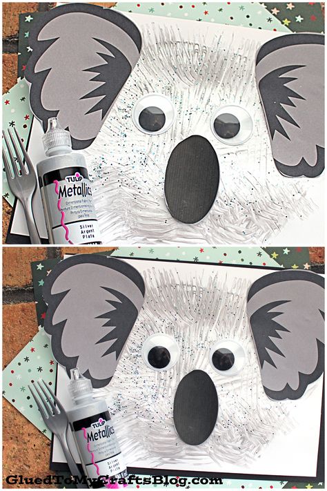 Koala Craft, Tube Crafts, Australia Crafts, Polar Bear Craft, Painted Animals, Bear Craft, Handprint Christmas, Preschool Craft, Bear Crafts