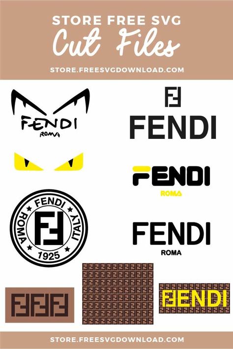 Chanel Svg, Louis Vuitton Svg, Dior Pattern, Gucci Svg, Family Wall Quotes, Louis Vuitton Pattern, Fendi Logo Design, Fendi Logo, Brand Fonts