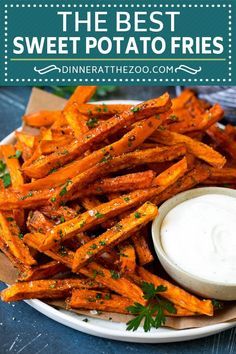 Sweet Potato Fries Recipe | Baked Sweet Potato Fries | Homemade Fries #fries #sweetpotato #sidedish #frenchfries #dinner #dinneratthezoo Sweet Potato Fries Seasoning, Homemade Sweet Potato Fries, Making Sweet Potato Fries, Best Sweet Potato, Sweet Potato Recipes Fries, Homemade Fries, Sweet Potato Fries Baked, Potato Fries, Potato Dishes