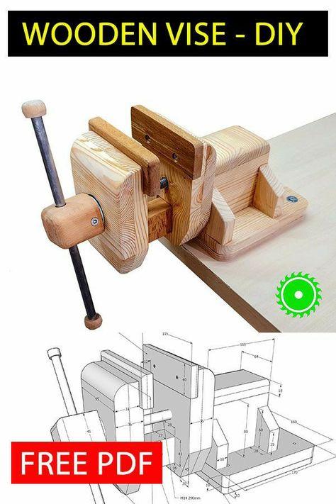 Homemade Tools How To Make, Wood Vise, Wooden Tools, Woodworking Bench Plans, Diy Workbench, Wood Shop Projects, Woodworking Workbench, Woodworking Plans Diy, Woodworking Ideas Table