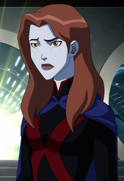 Miss Martian Young Justice, Young Justice Miss Martian, Redhead Costume, Superboy And Miss Martian, Dc Aesthetic, Dan Mora, Young Justice League, Female Heroines, Miss Martian