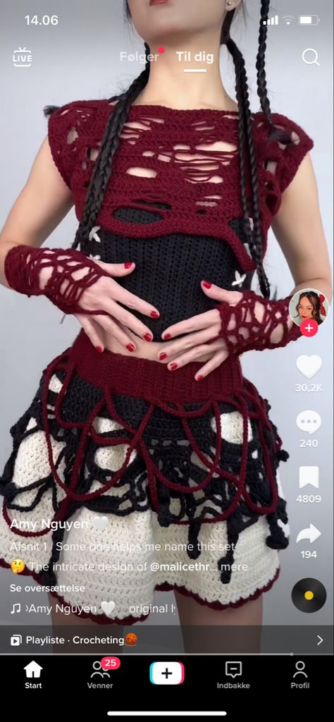 Punk Crochet Sweater, Grunge Crochet Skirt, Goth Crochet Skirt, Crochet Harness Pattern, Distressed Crochet Pattern, Crochet Cosplay Anime, Apocalypse Crochet, Grunge Crochet Pattern, Freehand Crochet Top