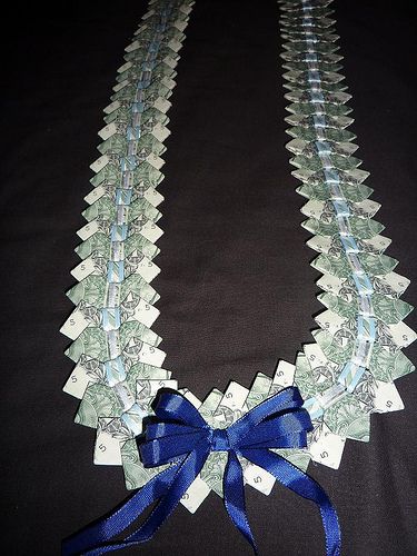 Bow tie lei | For Michael boy | fe mendiola | Flickr Tumblr Money, Money Lei Diy, Graduation Leis Diy, Money Necklace, Graduation Money Lei, Graduation Money Gifts, Money Rose, Teaching Money, Money Activities