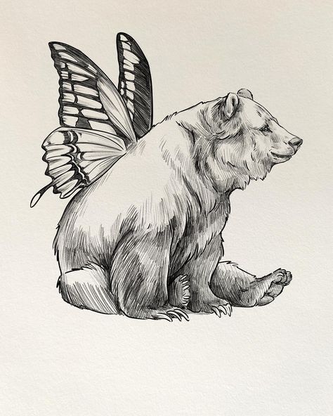 ✨Bear✨ Day 16. of following my own #drawingparade2024 prompts for a month! Today marks the halfway point, and I’m officially caught up 🥲 #drawingparade2024 #inktober #inktober2024 #inktoberchallenge #drawing #draweveryday #dailydrawing #naturedrawing #tattoodesign #bear Sleeping Bear Tattoo, Bear Neck Tattoo, Cute Opossum Drawing, Bear Drawing Sketches, Opossum Drawing, Bujo Drawings, Nature Surrealism, Tattoo Bear, Antique Turquoise Jewelry