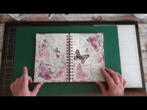 FacebookLIVE - Art Journal pagina met JMA Ricepapers door Reanna - 7 maart - YouTube Journal Videos, Studio Light, Video Card, Mix Media, Art Journals, Junk Journal, Art Journal, Mixed Media, Scrapbooking