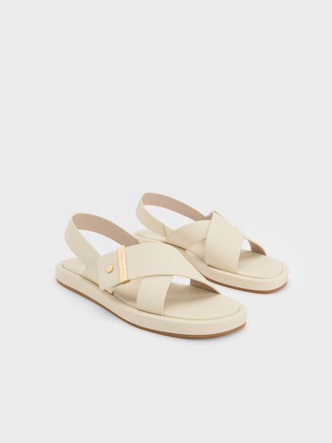 Charles And Keith Shoes, Charles And Keith, Zara Outfit, Drawstring Bucket Bag, Charles Keith, Shoe Closet, Casual Flats, Womens Sandals Flat, Shoe Lover