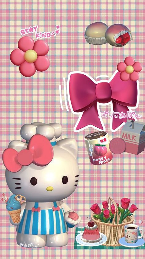 Cute 3D wallpaper for iPhone #Dontrepost #myedits #lockscreenwallpaper Cool Pink Wallpaper Iphone, 3d Hello Kitty Wallpaper, 3d Wallpaper For Iphone, Hello Kitty 3d Wallpaper, Wallpaper 3d Iphone, Kitty Wallpaper Iphone, Wallpaper Iphone Pink, Hello Kitty 3d, 3d Wallpaper Cute