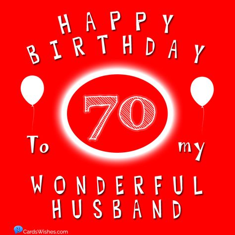 A red card for a 70-year-old husband. 70th Birthday Wishes, Funny 70th Birthday, 70 Birthday, Birthday Husband, Birthday Greetings Funny, Happy Birthday Husband, Happy 70 Birthday, Messages Quotes, Fabulous Birthday