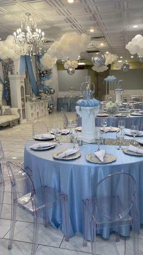 Welcoming a handsome prince 👑 Venue & Decor Included...All you have to do is just show up! 6528 W North Ave Chicago/Oak Park, IL Text Inquiries 708-406-9319 or 773-970-0035 | Chicagoland Luxe Rentals | Chicagoland Luxe Rentals · Original audio Cinderella Debut Theme Ideas, Quinceanera Themes Cinderella, Elegant Cinderella Party, Cinderella 15 Party Decoration, Cinderella Quince Decorations, Cinderella Xv Theme, Cinderella Sweet 16 Decorations, Quince Cinderella Theme, Jasmine Quinceanera Theme