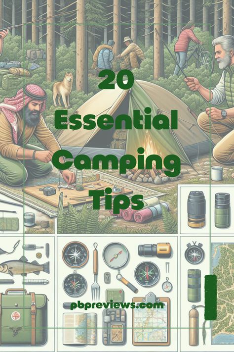 Planning your next outdoor adventure? Make sure you're armed with these 20 essential camping tips! Perfect for both beginners and seasoned adventurers, these tips cover everything from packing the best camping gear to how to set up a cozy campsite. Learn expert tricks to keep food fresh in the wild, handle rain showers like a pro, and ensure your safety both day and night. Whether you're camping with family or friends, these helpful hints will ensure you have a fun and memorable experience. Get ready, nature awaits! Camping With Family, Efficient Packing, Best Camping Gear, Travel Gadgets, Wilderness Survival, Camping Essentials, Camping Tips, Food Fresh, Camping Experience