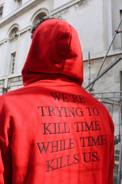 Red Hoodie Aesthetic, Sacred Twenty Eight, Tbt Instagram, Hoodie Aesthetic, Red Hoodie, Online Portfolio, Photo Sharing, Graphic Sweatshirt, Clock