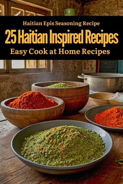 Haitian Epis Recipe, Epis Recipe, Haitian Epis, Haitian Recipes, Haitian Food, Creole Cooking, Ripe Plantain, Haitian Food Recipes, Seasoning Recipe