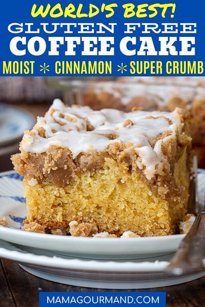 Gluten Free Coffee Cake Recipe, Gluten Free Coffee Cake, Gluten Free Coffee, Cinnamon Coffee Cake, Sour Cream Cake, Best Gluten Free, Easy No Bake Desserts, Gf Desserts, Coffee Cake Recipes