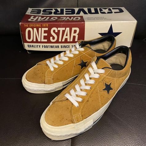 Converse-Vintage on Instagram: "Converse One Star 90’s" Converse Vintage, Converse One Star, Weird Stuff, One Star, Vintage Men, Chelsea, Made In Usa, Converse, The Originals