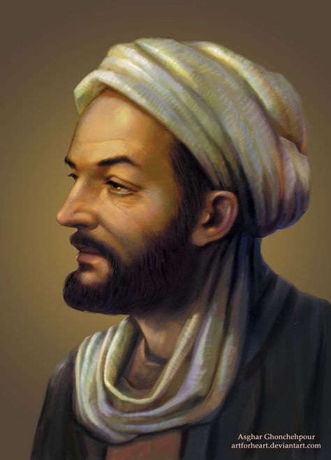 Hakim Abo Ali Sina by artforheart on DeviantArt Ibn Sina, House Of Wisdom, Famous Philosophers, John Locke, Hair Wrap Scarf, History Facts Interesting, Muslim Men, Persian Culture, Islamic World