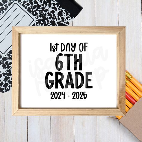 new 📝 || approx 8.5 x 11” print from home signs @ link in bio back to school, first day of school, 6th grade, welcome to 6th, first day of 6th, middle school teacher _______ #backtoschool #firstdayofschool #middleschoolteacher School 6th Grade, Middle School Teacher, School First Day, Middle School Teachers, Teaching Middle School, 1st Day, Sixth Grade, 6th Grade, School Teacher