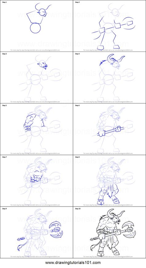 How to #draw a #Minotaur Centaur Tutorial, Minotaur Drawing Reference, How To Draw A Minotaur, Minotaur Drawing, Minotaur Reference, Minotaur Legs Drawing, Minotaur Character Art, Painting Pokemon, Demon Drawing